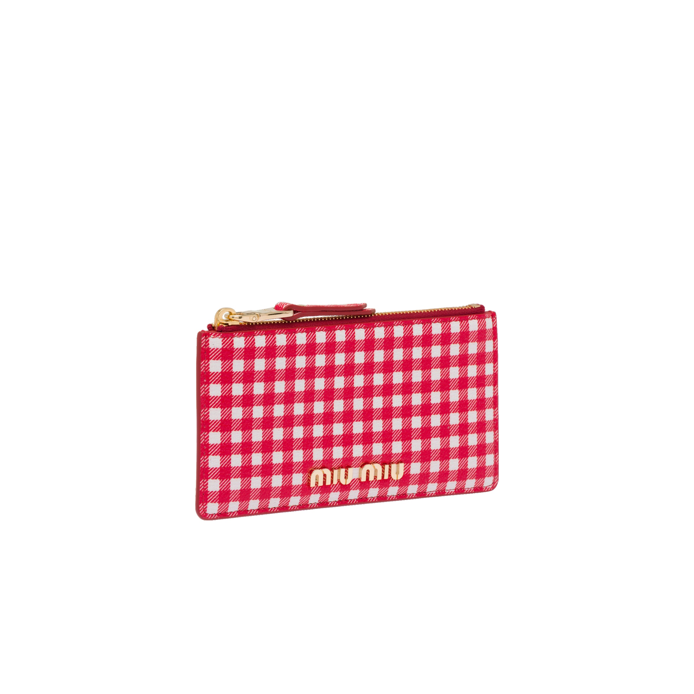 Printed Madras leather envelope wallet - 3