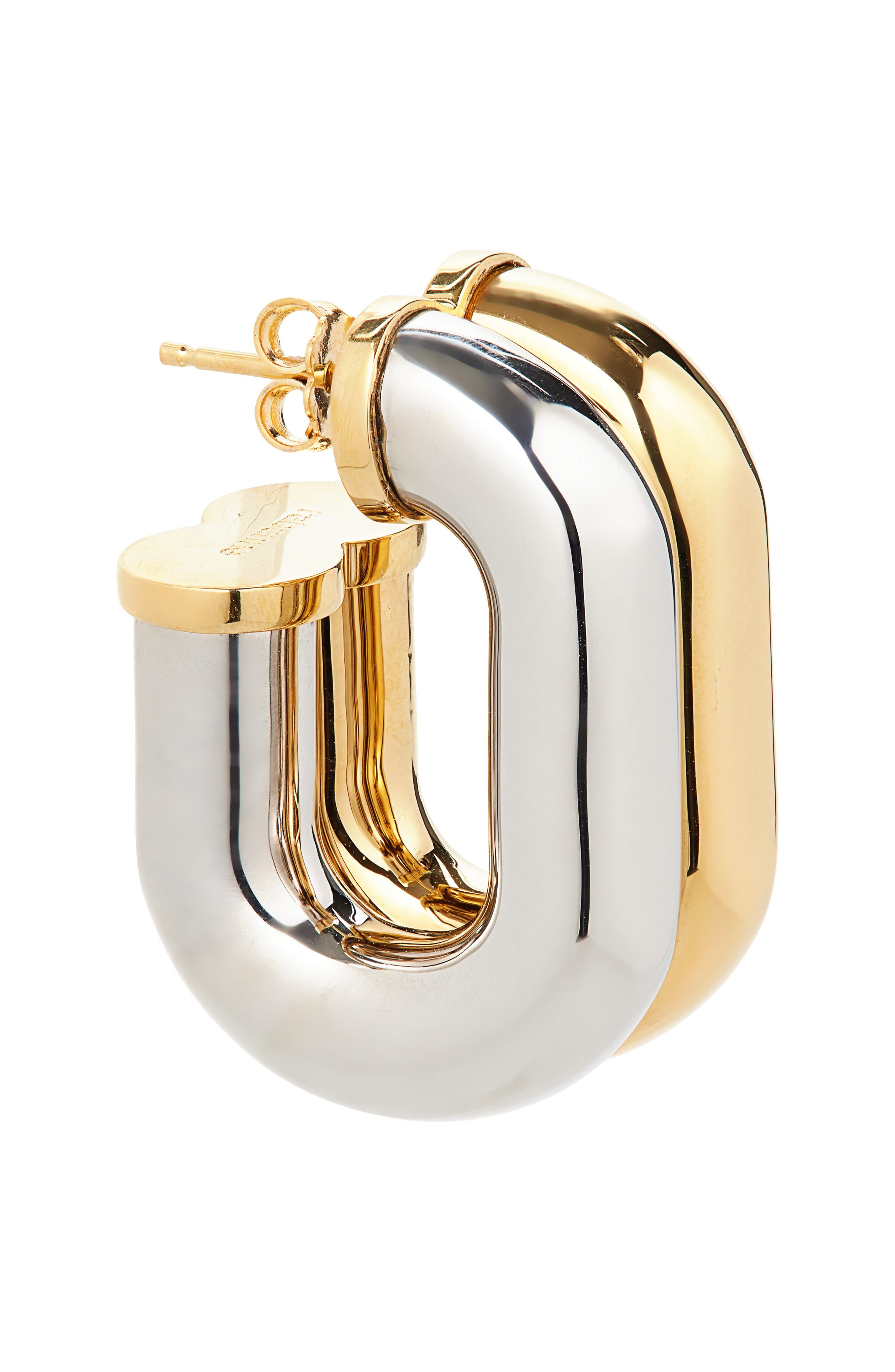 Rabanne XL Link Two-Tone Hoop Earrings in Gold /Silver at Nordstrom - 4