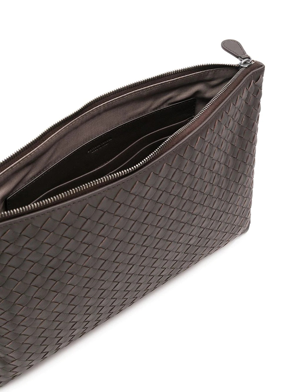 large intrecciato weave pouch - 5