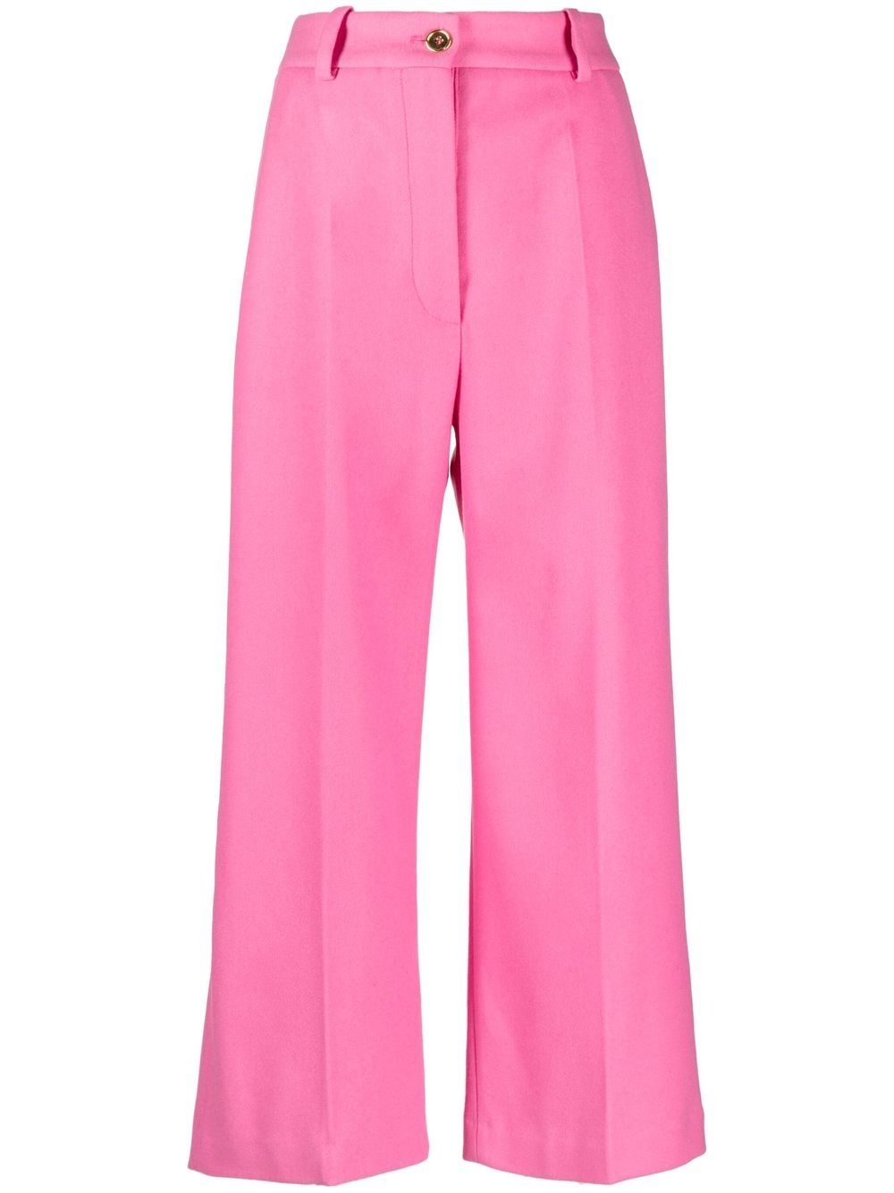 cropped flared trousers - 1