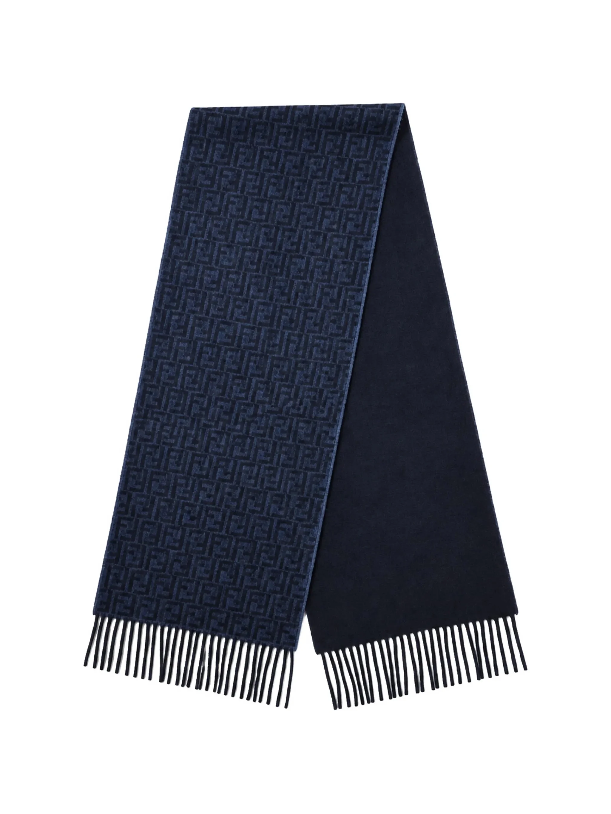 Fendi FF Monogram Fringed Scarf - 1