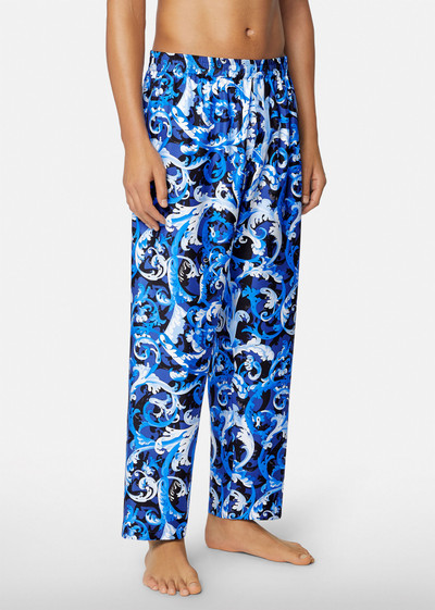 VERSACE Baroccoflage Print Silk Pyjama Trousers outlook
