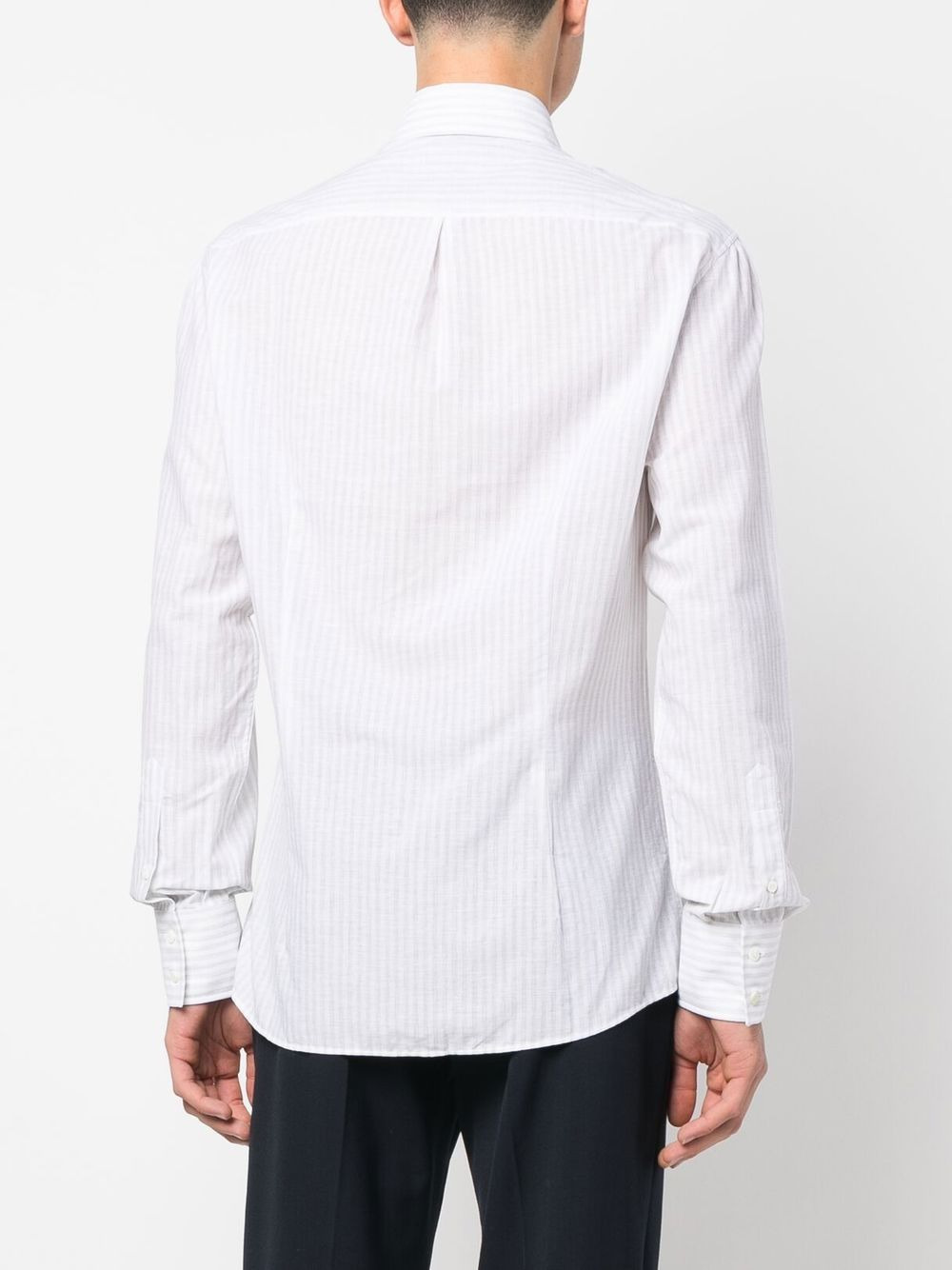long-sleeve striped shirt - 4