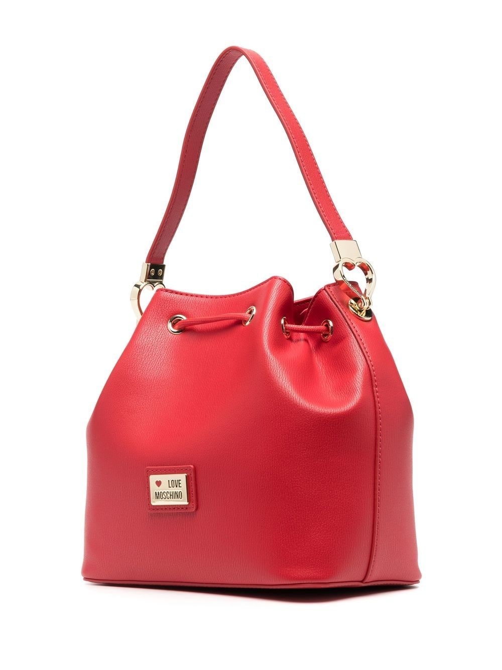 Fancy Heart logo-plaque bucket bag - 3