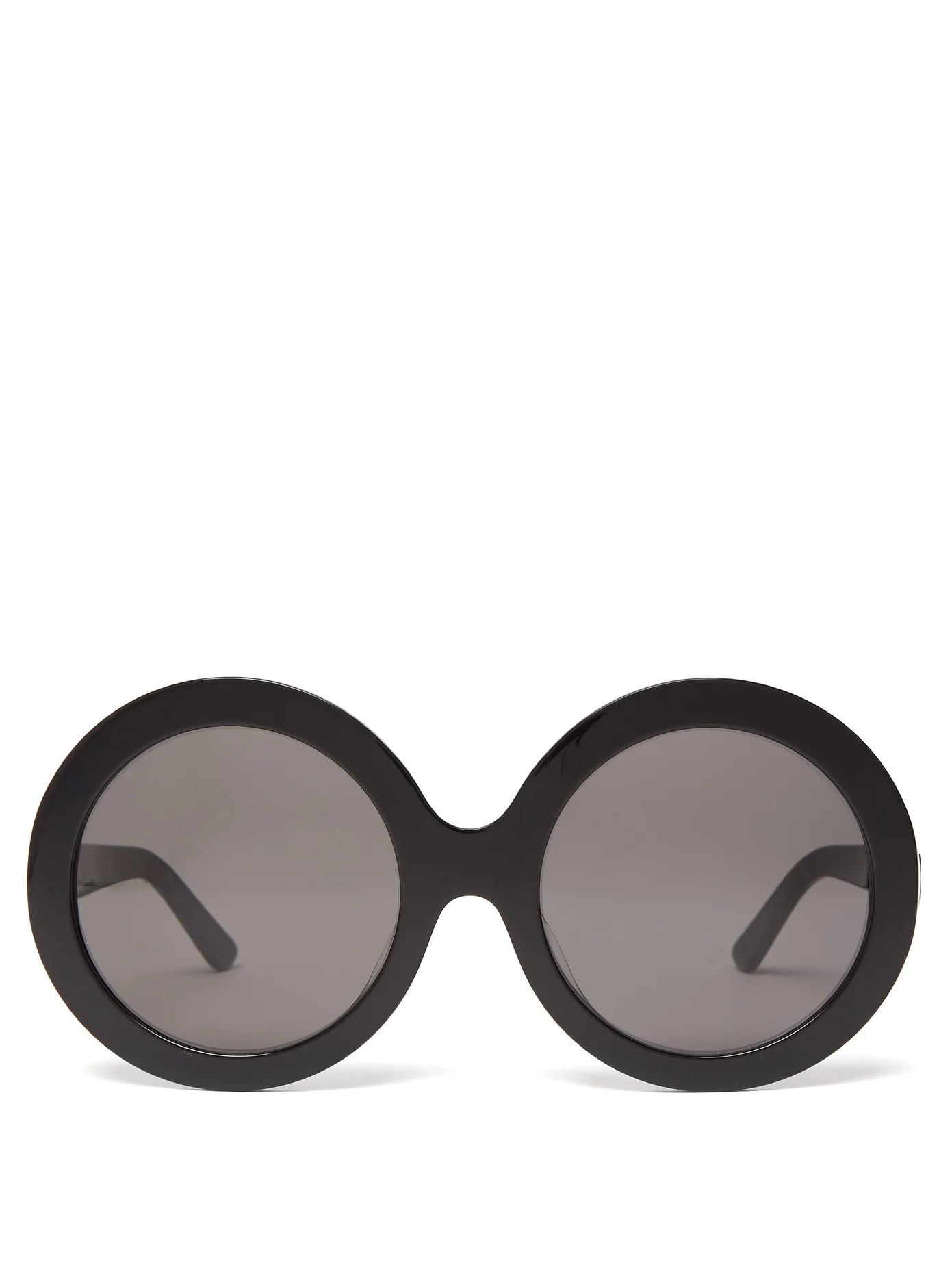 Oversized round acetate sunglasses - 1