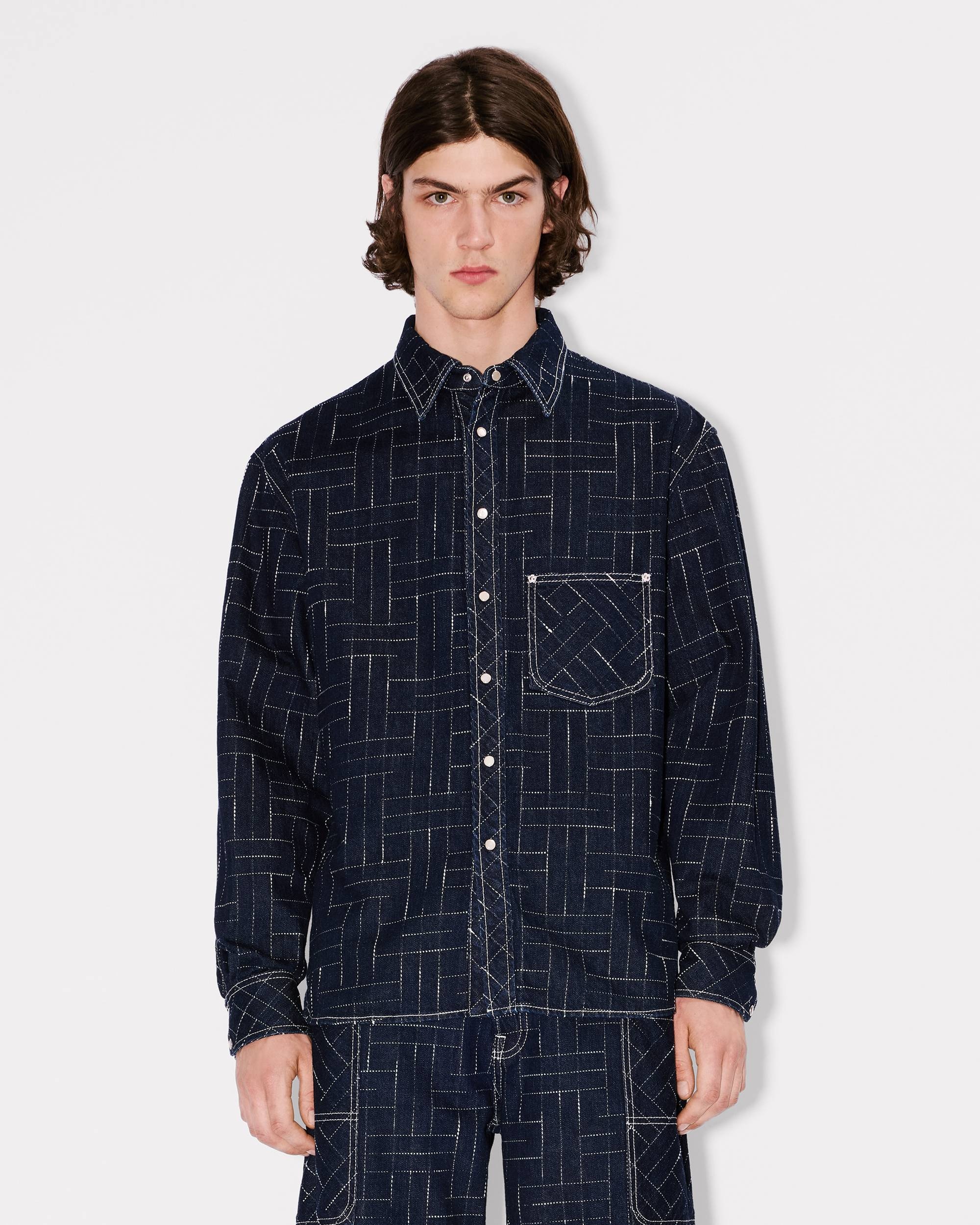 'KENZO Weave' shirt in japanese denim - 3
