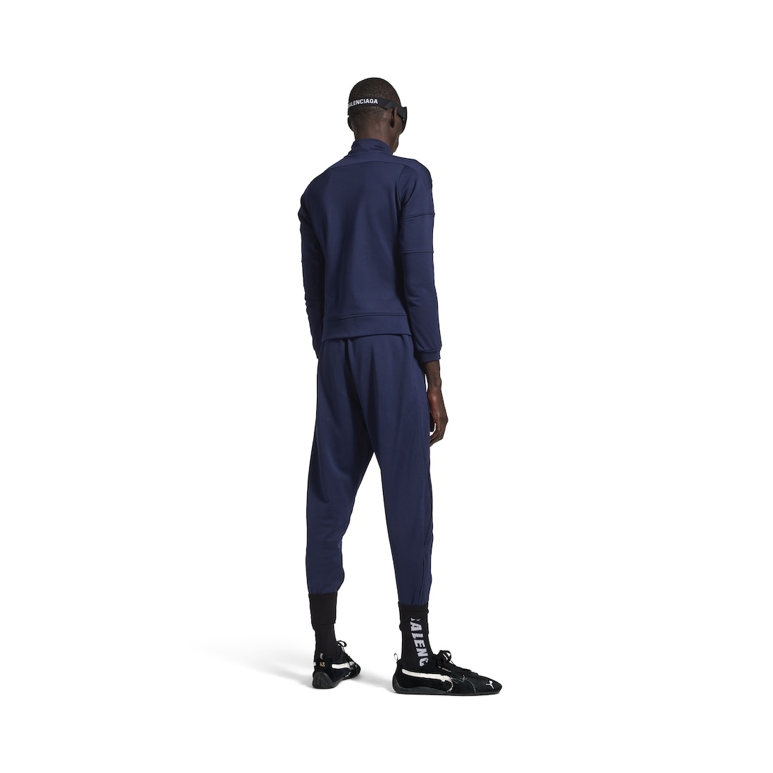 Balenciaga I Puma Fitted Tracksuit Pants in Navy - 4