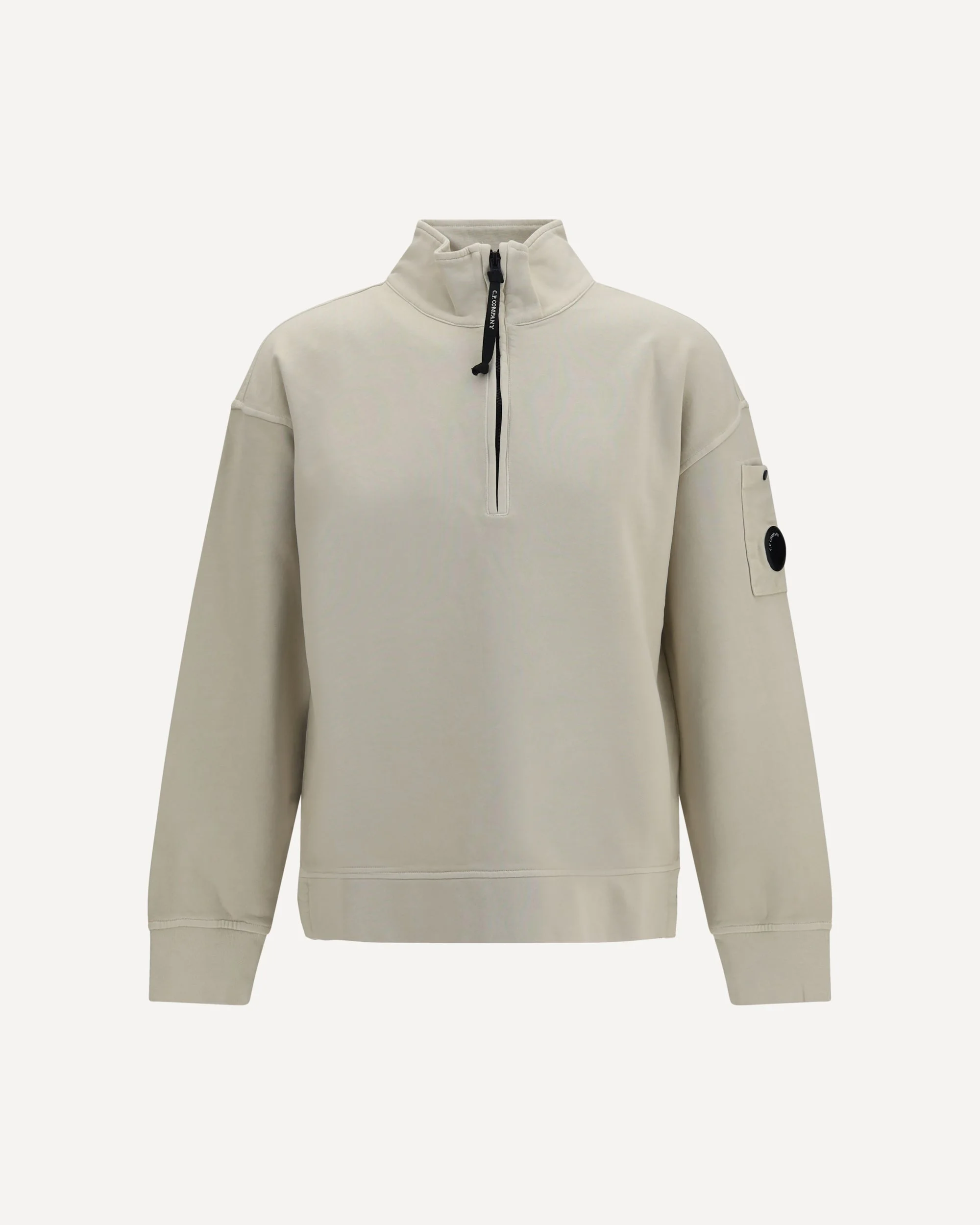 Brushed and sueded diagonal-weave cotton fleece Sweatshirt - 1