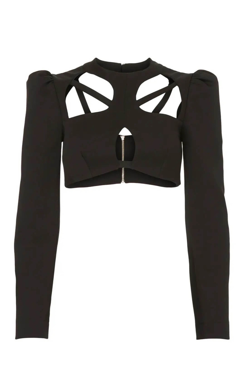 Asterisk Long Sleeve Cropped Top (FINAL SALE) 4