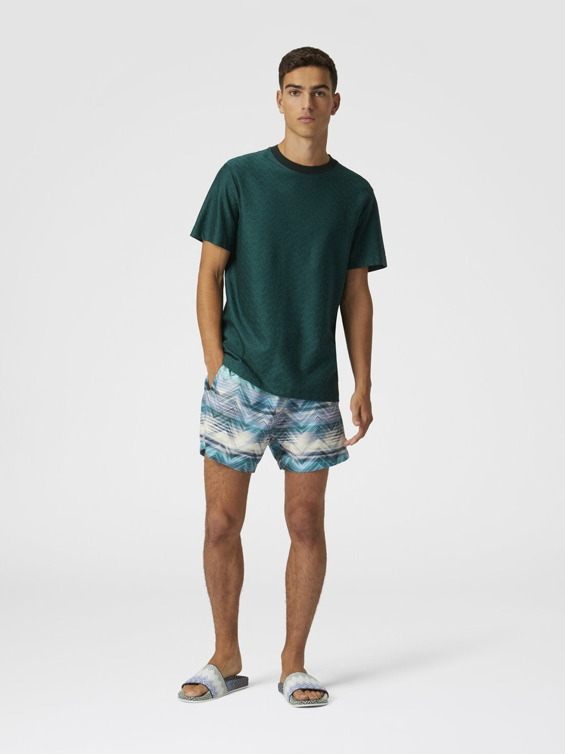 Missoni Swim shorts with macro zig zag dégradé print outlook