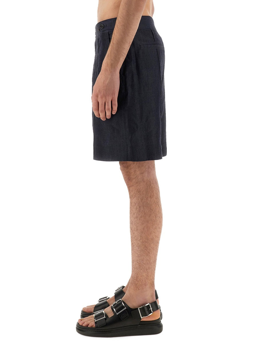Alexander Mcqueen Men Short In Denim - 4