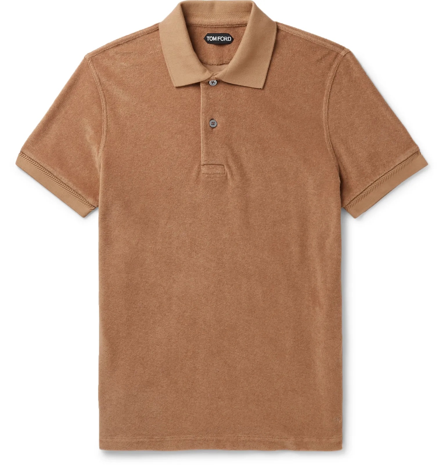 Slim-Fit Cotton-Terry Polo Shirt - 1