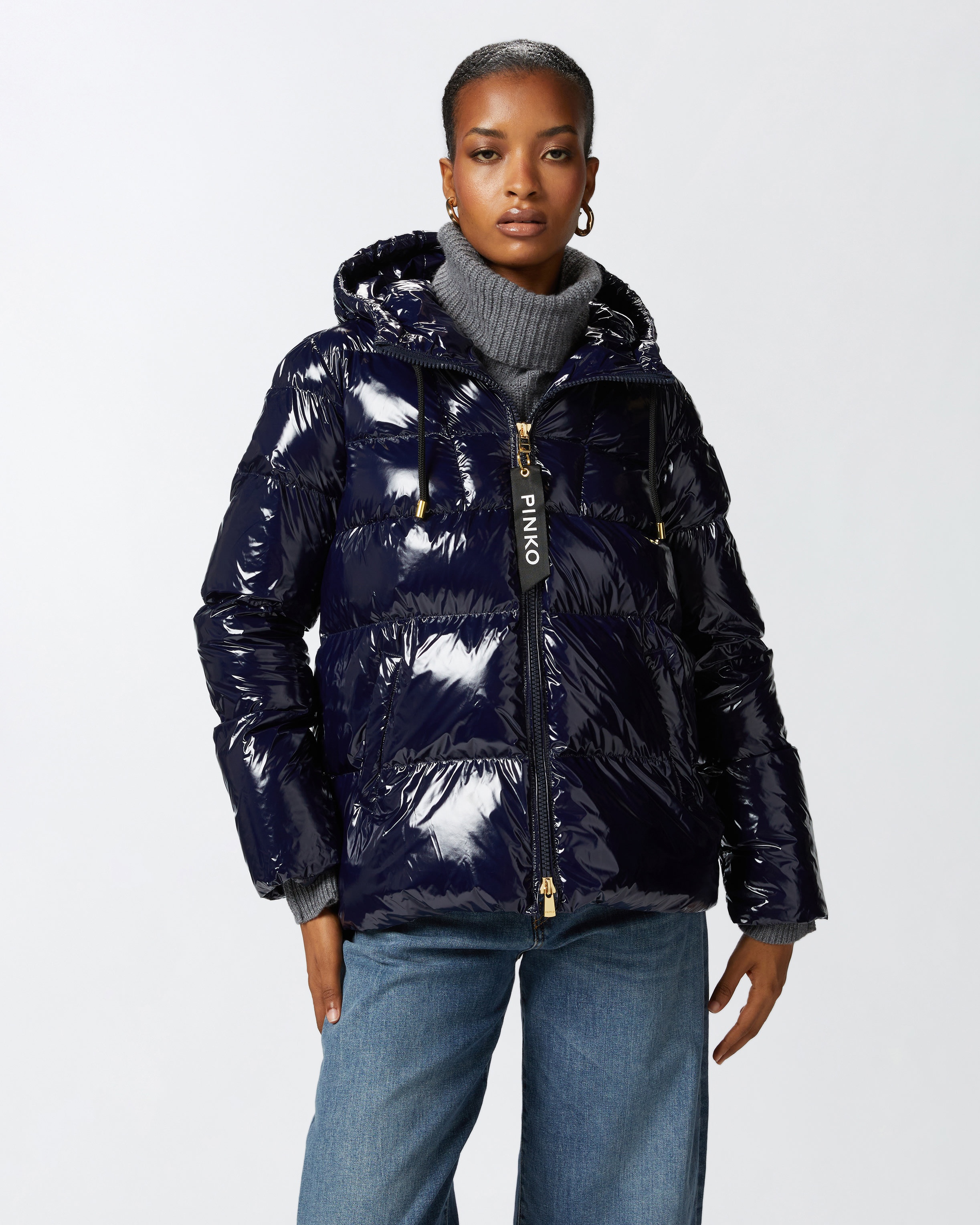 CRYSTAL NYLON PEA JACKET - 2