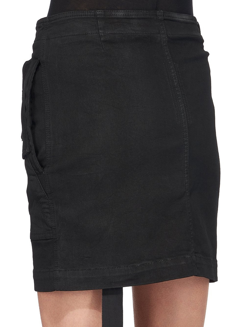 asymmetric zip-detail mini skirt 6