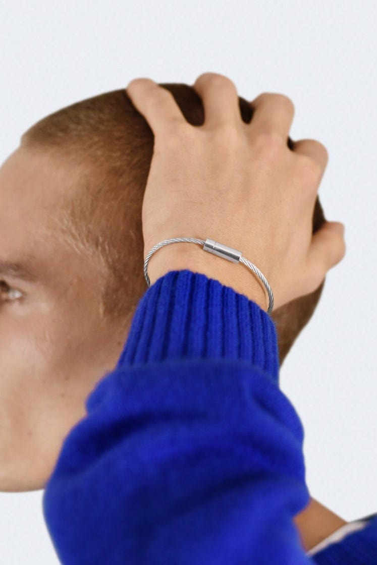 9g Polished Sterling Silver Cable Bracelet - 3