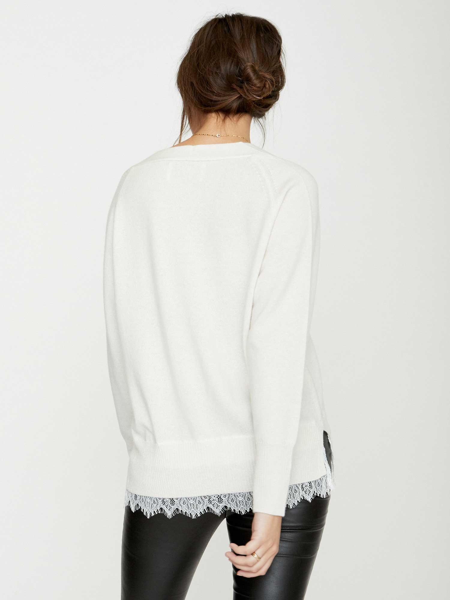 The Lace Vee Looker Pullover - 5