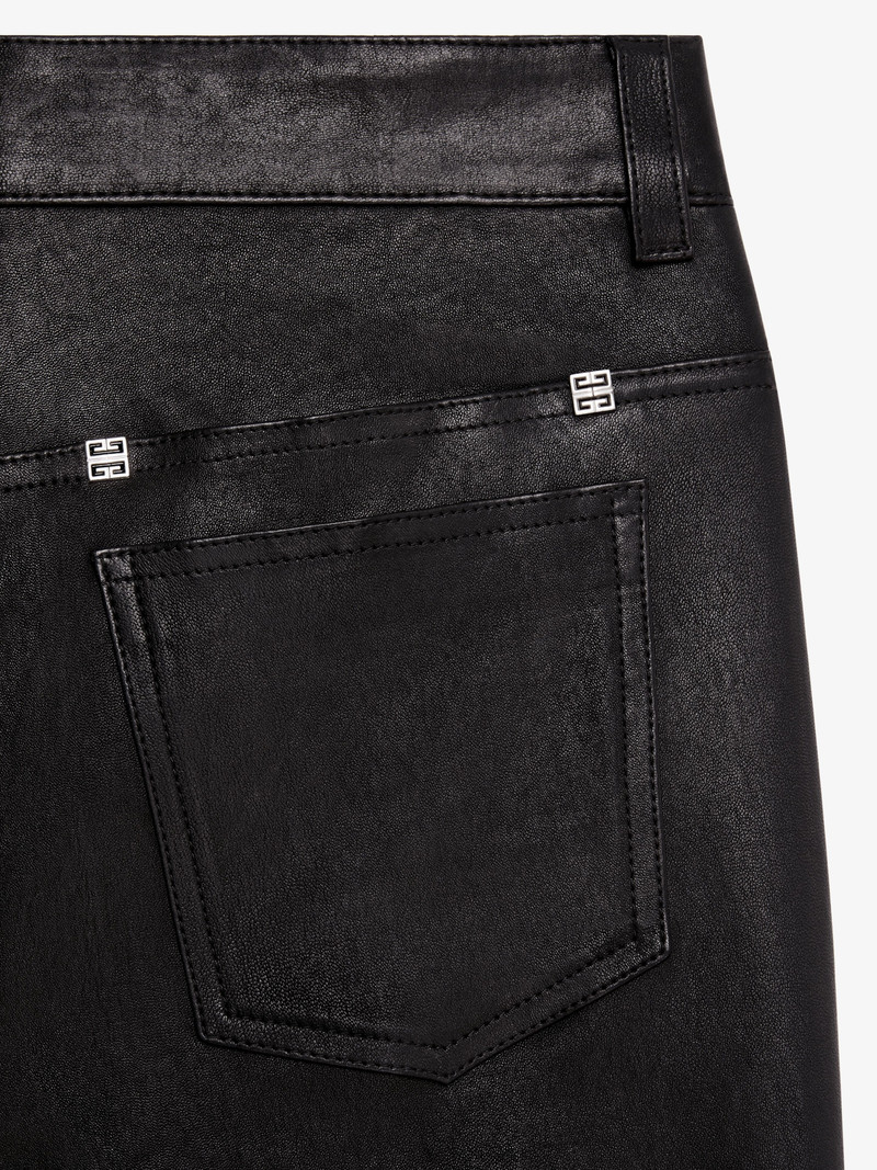 SLIM FIT LEGGINGS IN LEATHER 5