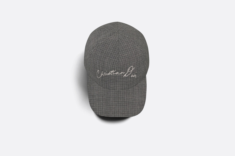 Baseball Cap with Handwritten Christian Dior Signature 6
