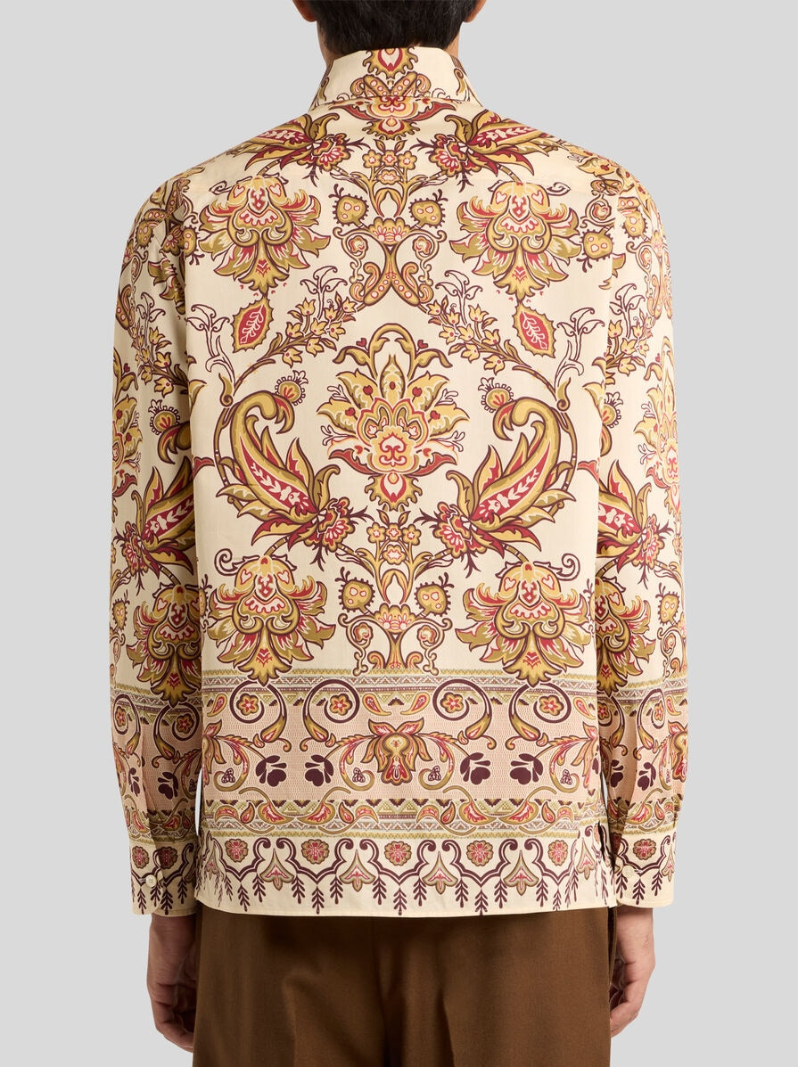 COTTON SHIRT WITH PLACED PRINT - 5