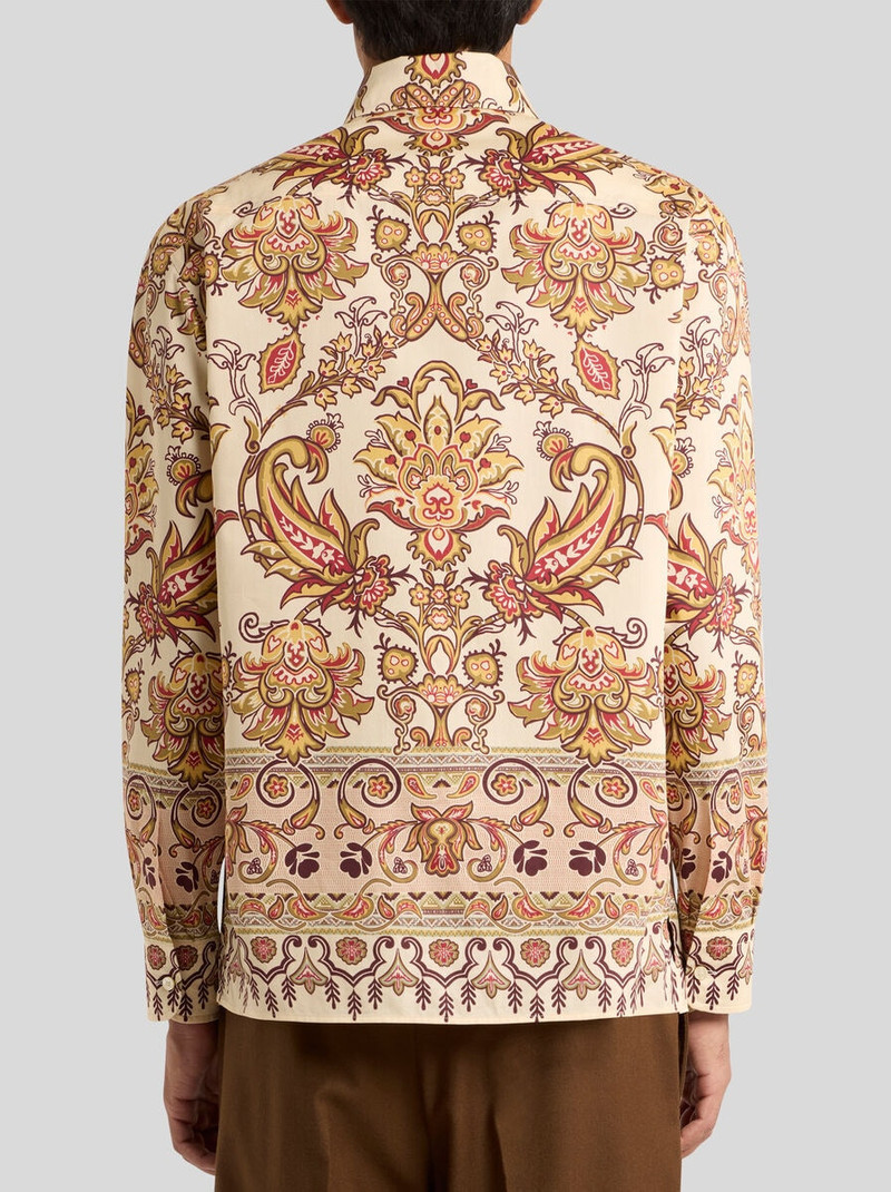 COTTON SHIRT WITH PLACED PRINT 5