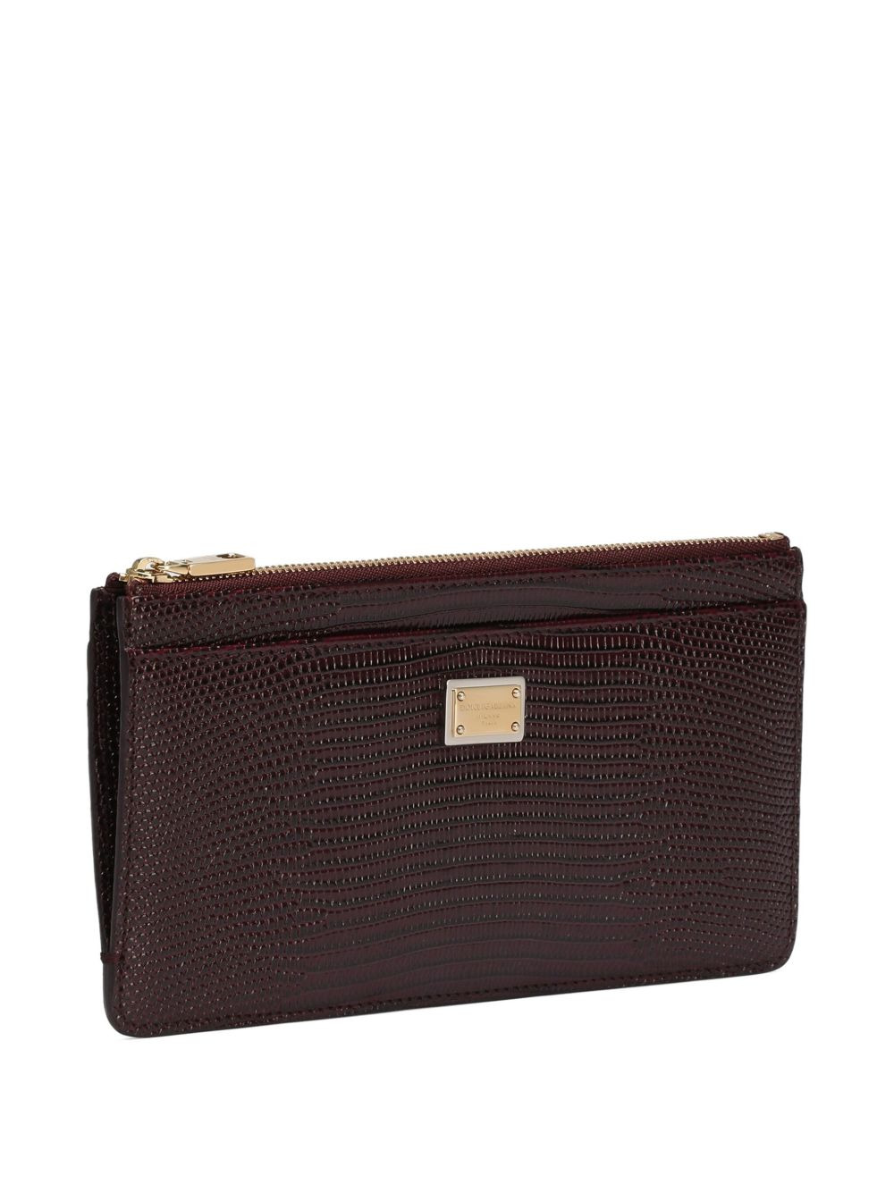 zip-top leather purse - 3