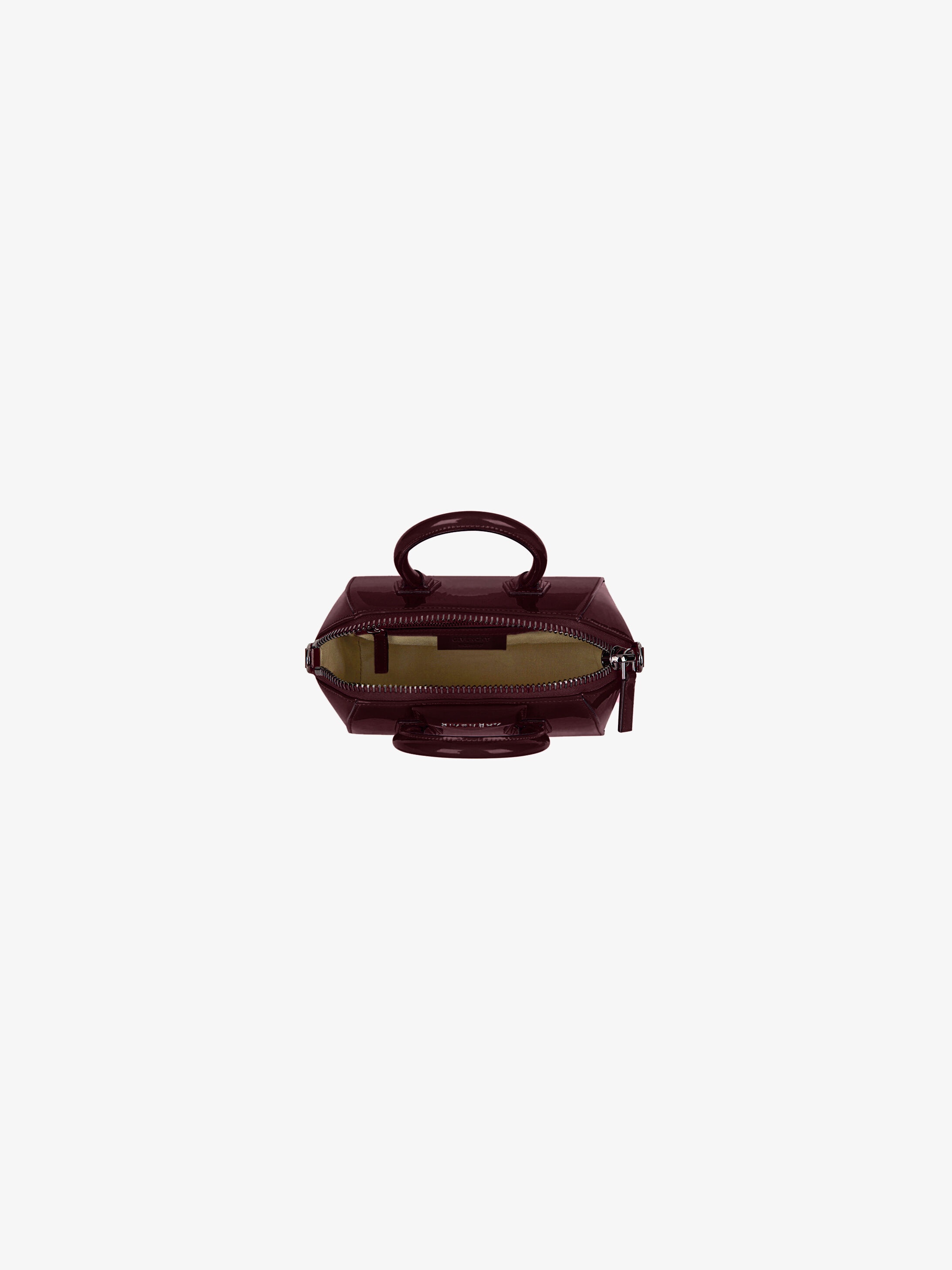 Mini Antigona bag in varnished leather - 4