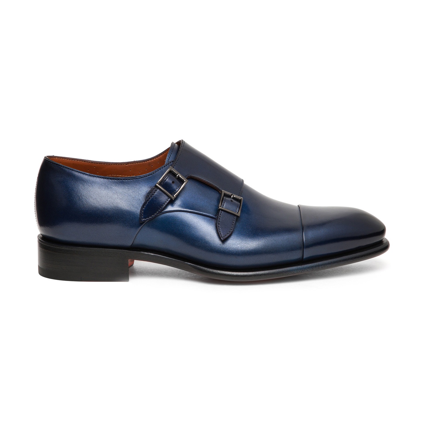 SANTONI CARTER - A TRIBUTE TO BMW 5 SERIES TOURING: Men's Tanzanite Blue Metallic leather double-buc - 1