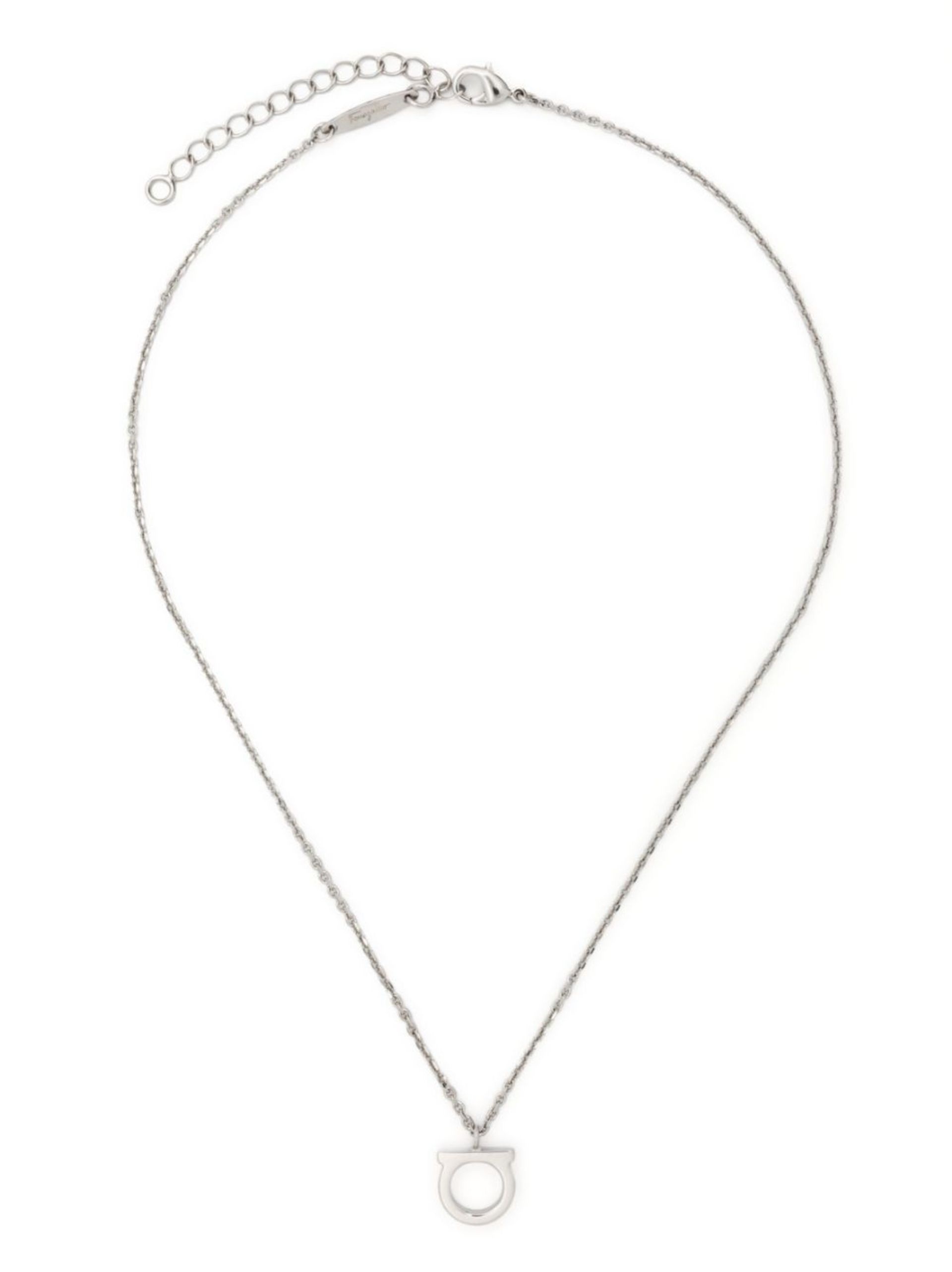 Silver-Tone Gancini Pendant Necklace - 3