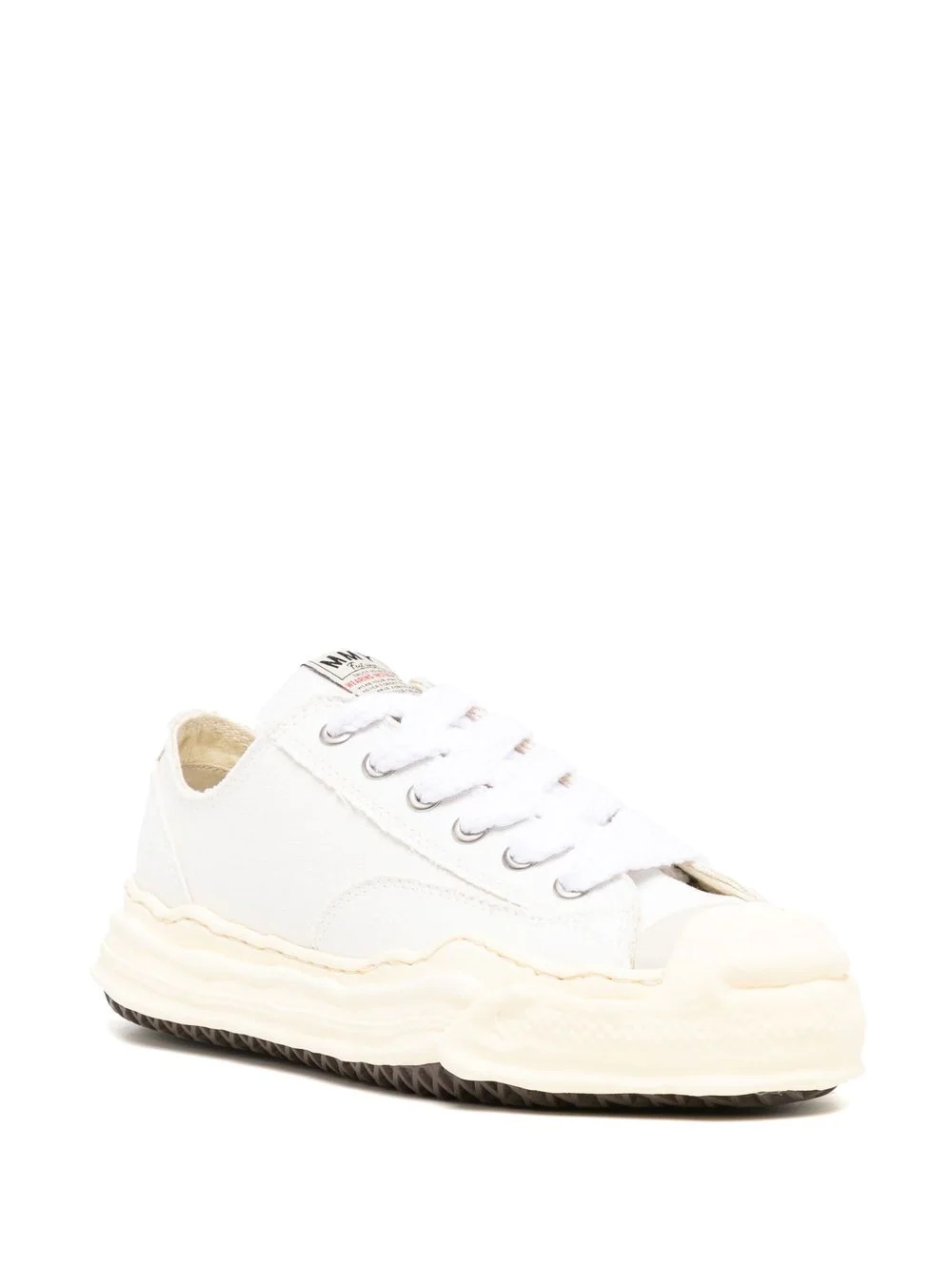 low-top canvas sneakers - 2