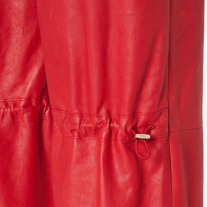 Pants Red nappa leather pants 3