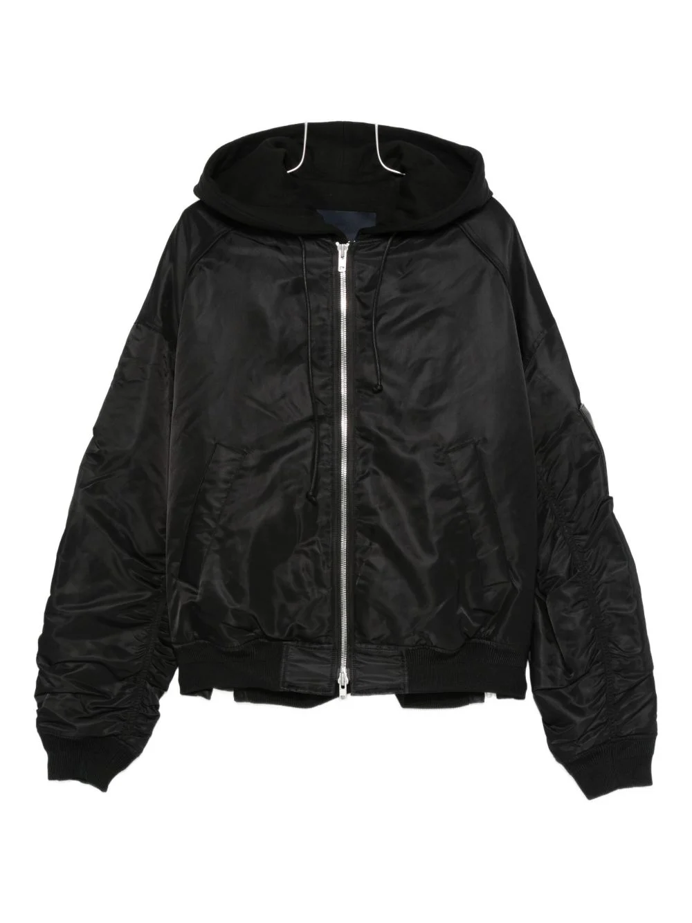 hooded bomber jacket - 1