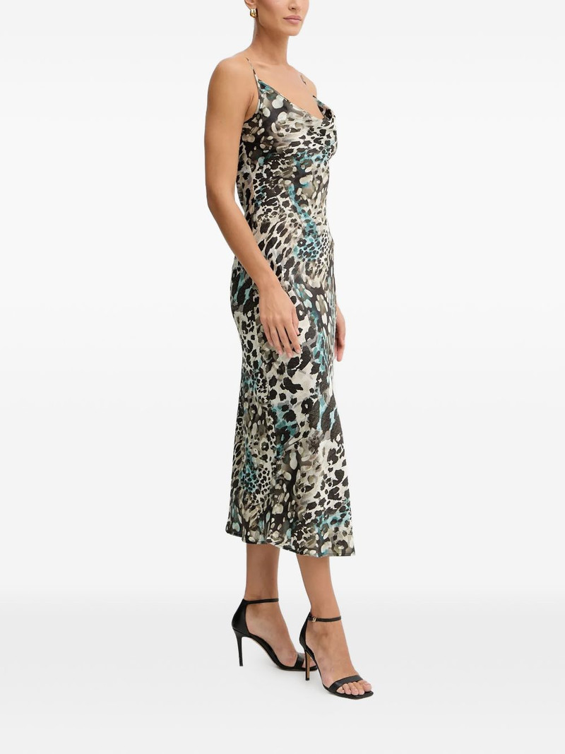 GUESS USA spaghetti-strap animal-print dress outlook