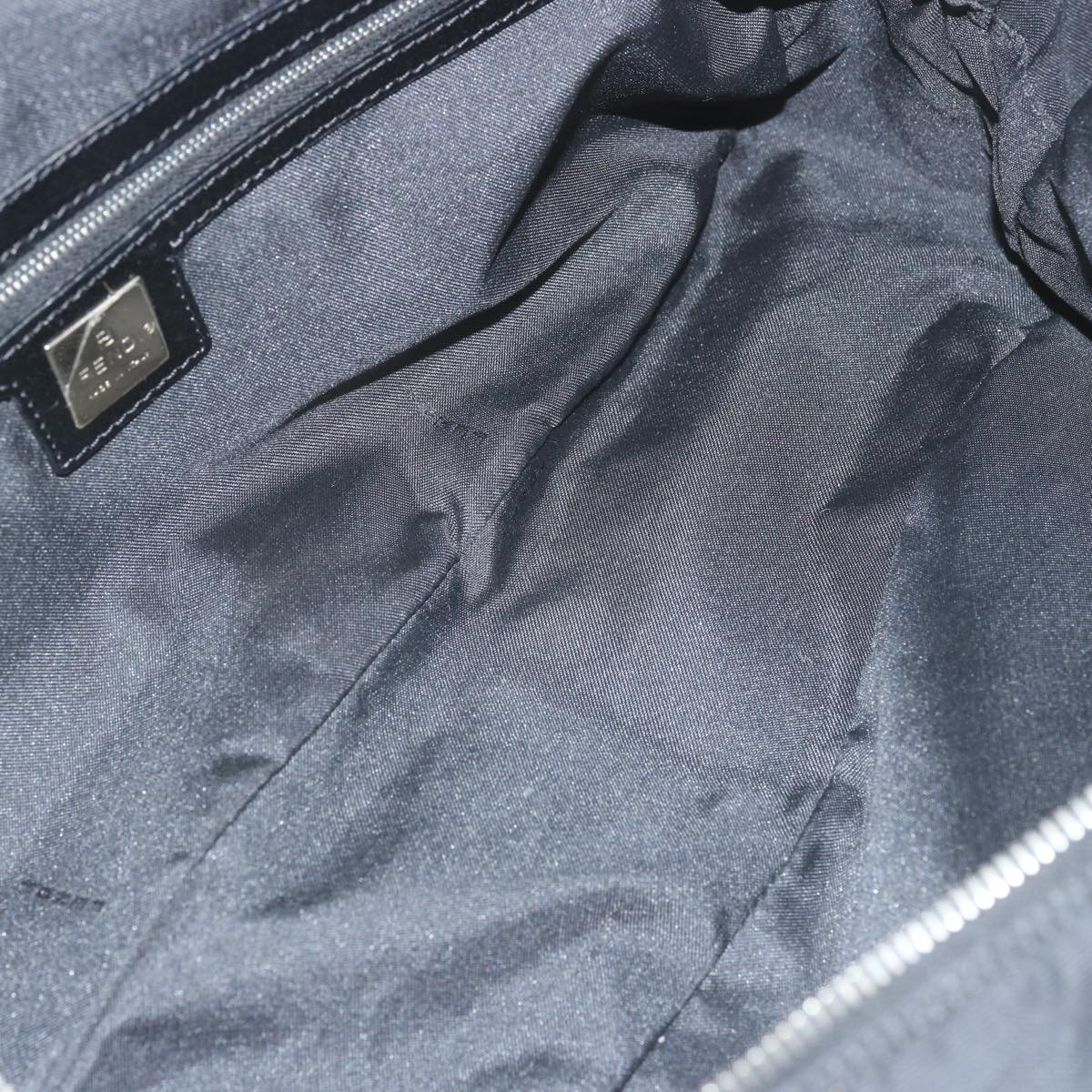 FENDI Zucca Canvas Hand Bag Black - 16