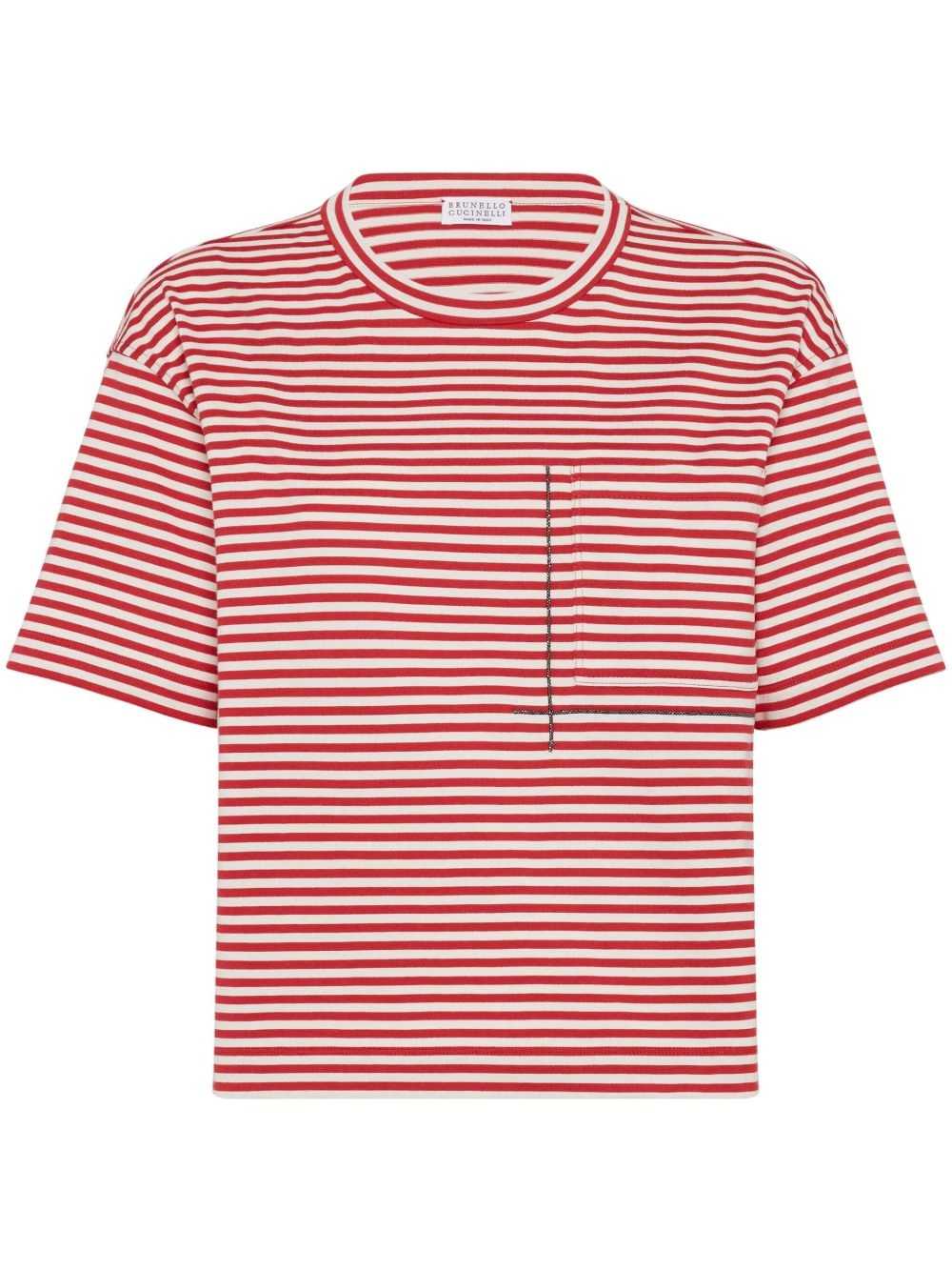 striped T-shirt - 1