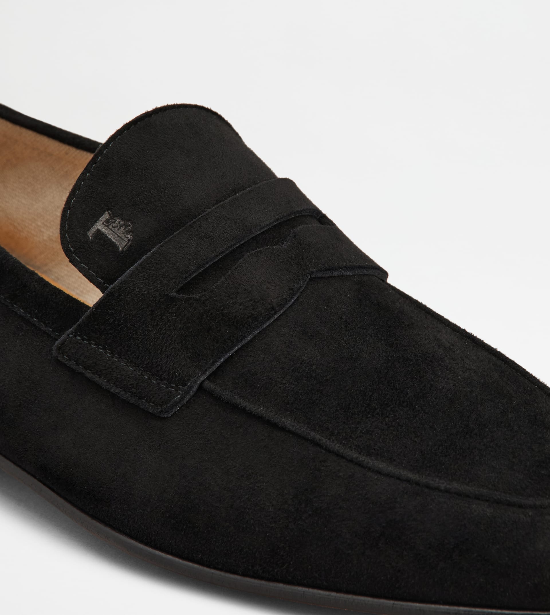 LOAFERS IN SUEDE - BLACK - 5