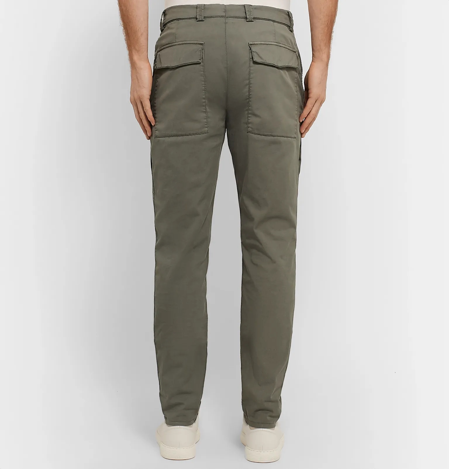 Stretch-Cotton Twill Cargo Trousers - 5