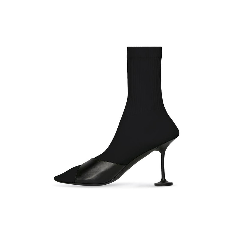 BALENCIAGA Women's Sock 90mm Bootie in Black outlook