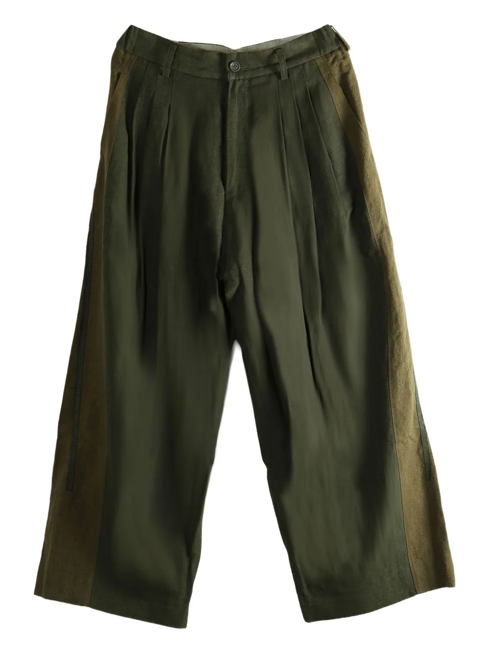 wool blend wide-leg trousers - 1