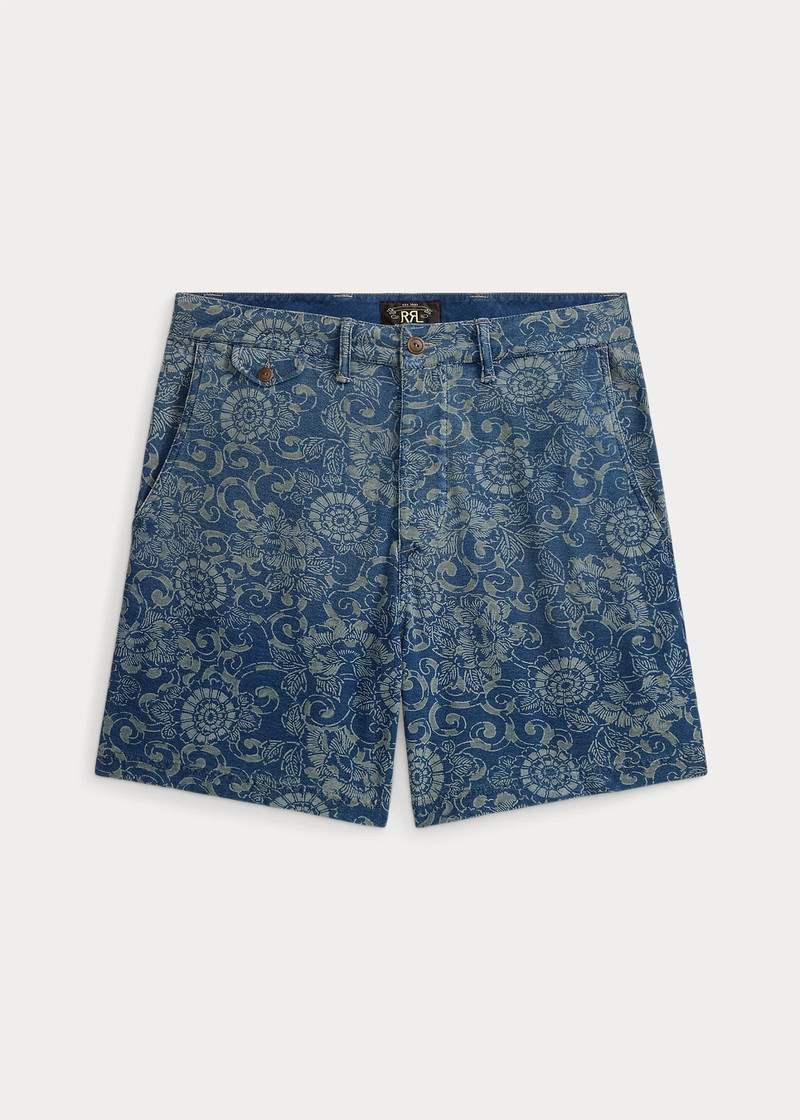 Indigo Print Jersey Short 1