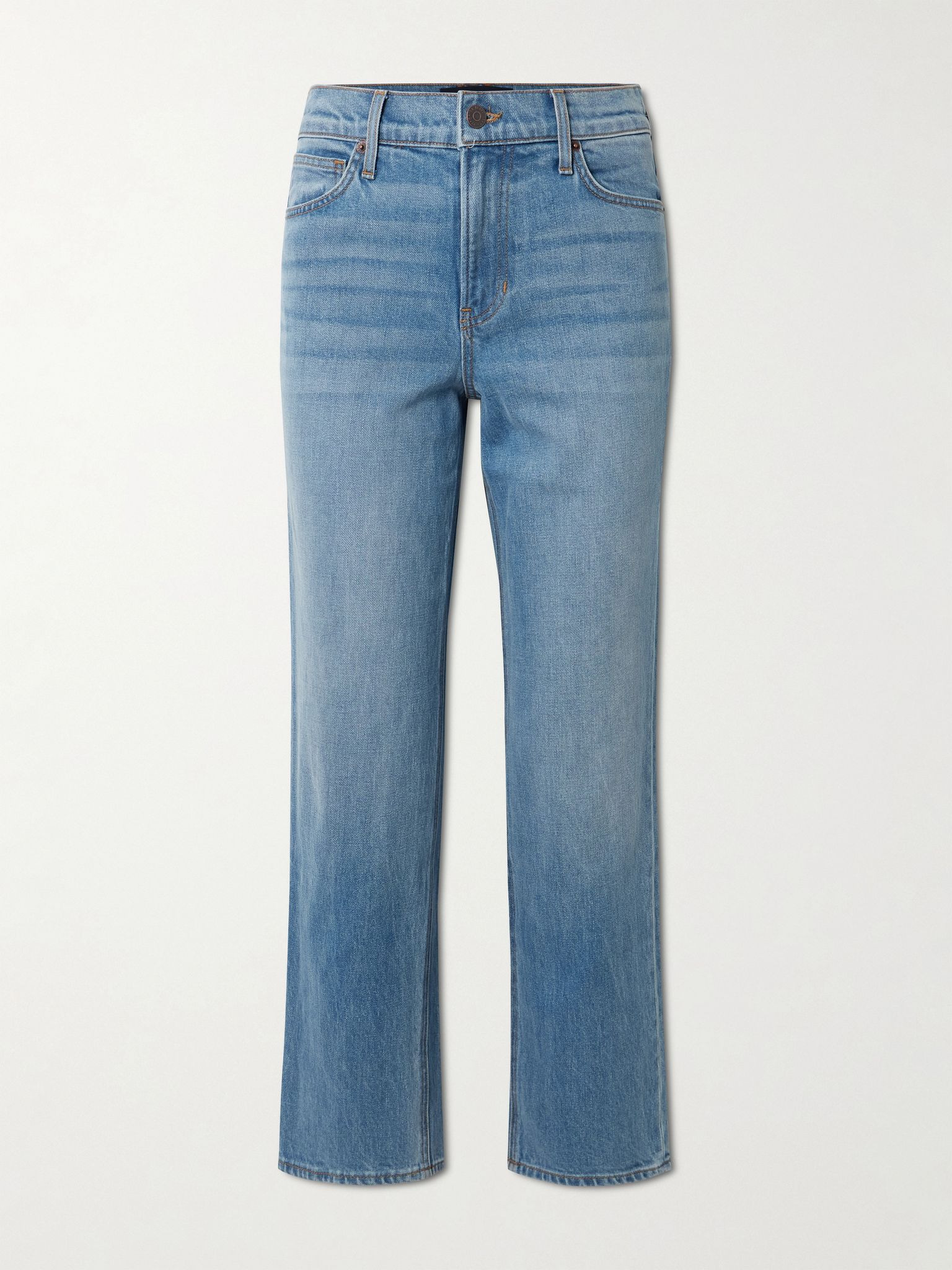 Leah mid-rise straight-leg jeans Mid denim - 1
