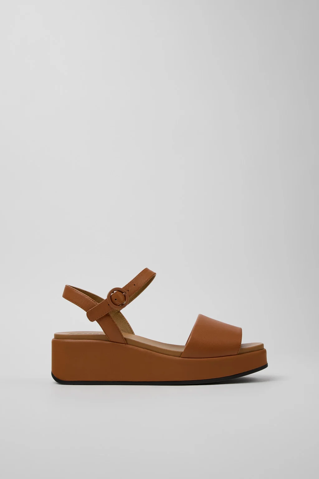 Misia Brown Leather Sandals for Women. - 1