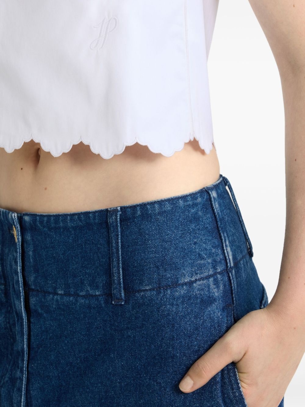 poplin crop top - 5