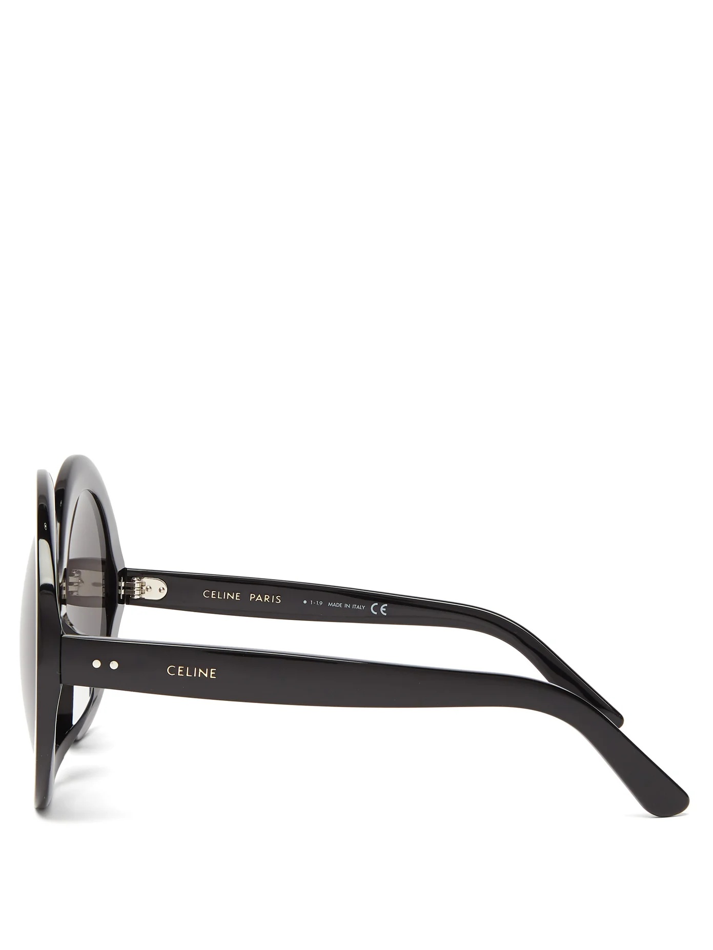 Oversized round acetate sunglasses - 4