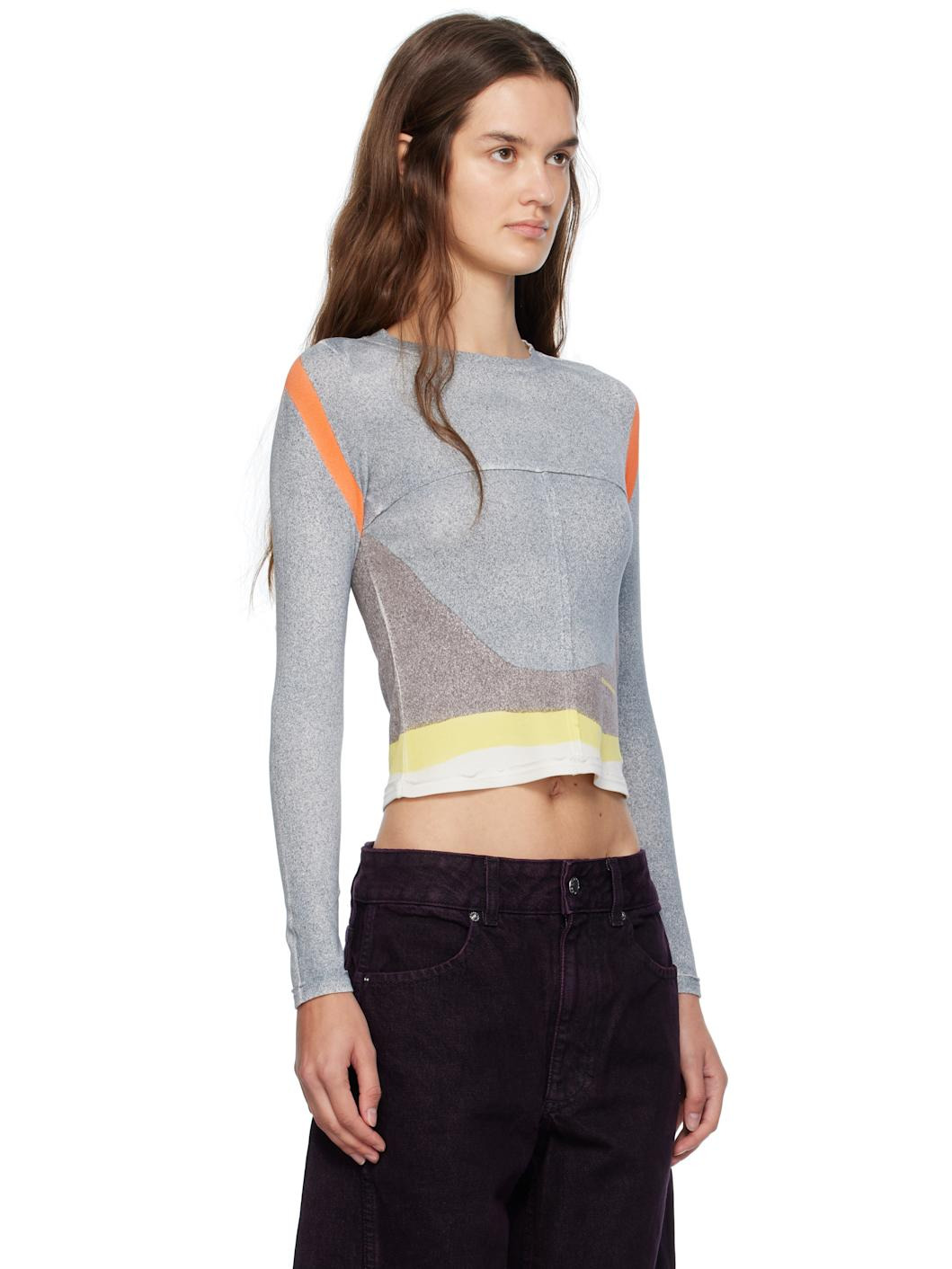 Multicolor Lapped Baby Crewneck T-shirt - 2