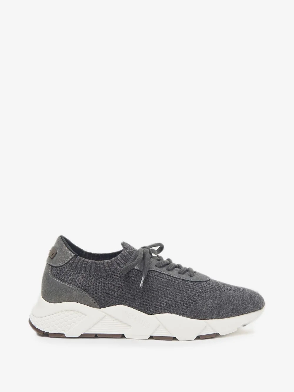 lace-up panelled sneakers - 1