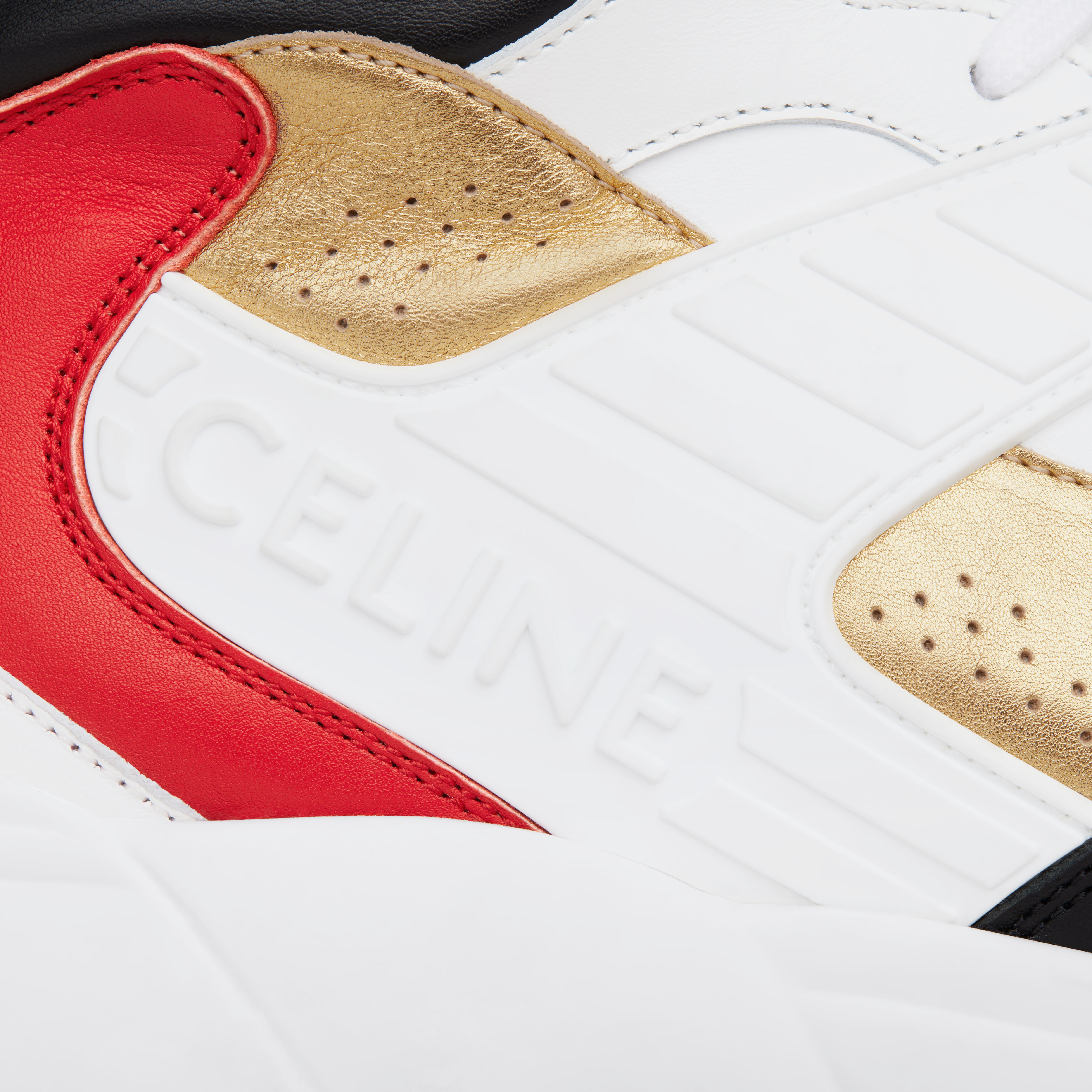 CT-06 HIGH TOP SNEAKER in CALFSKIN & LAMINATED CALFSKIN - 4