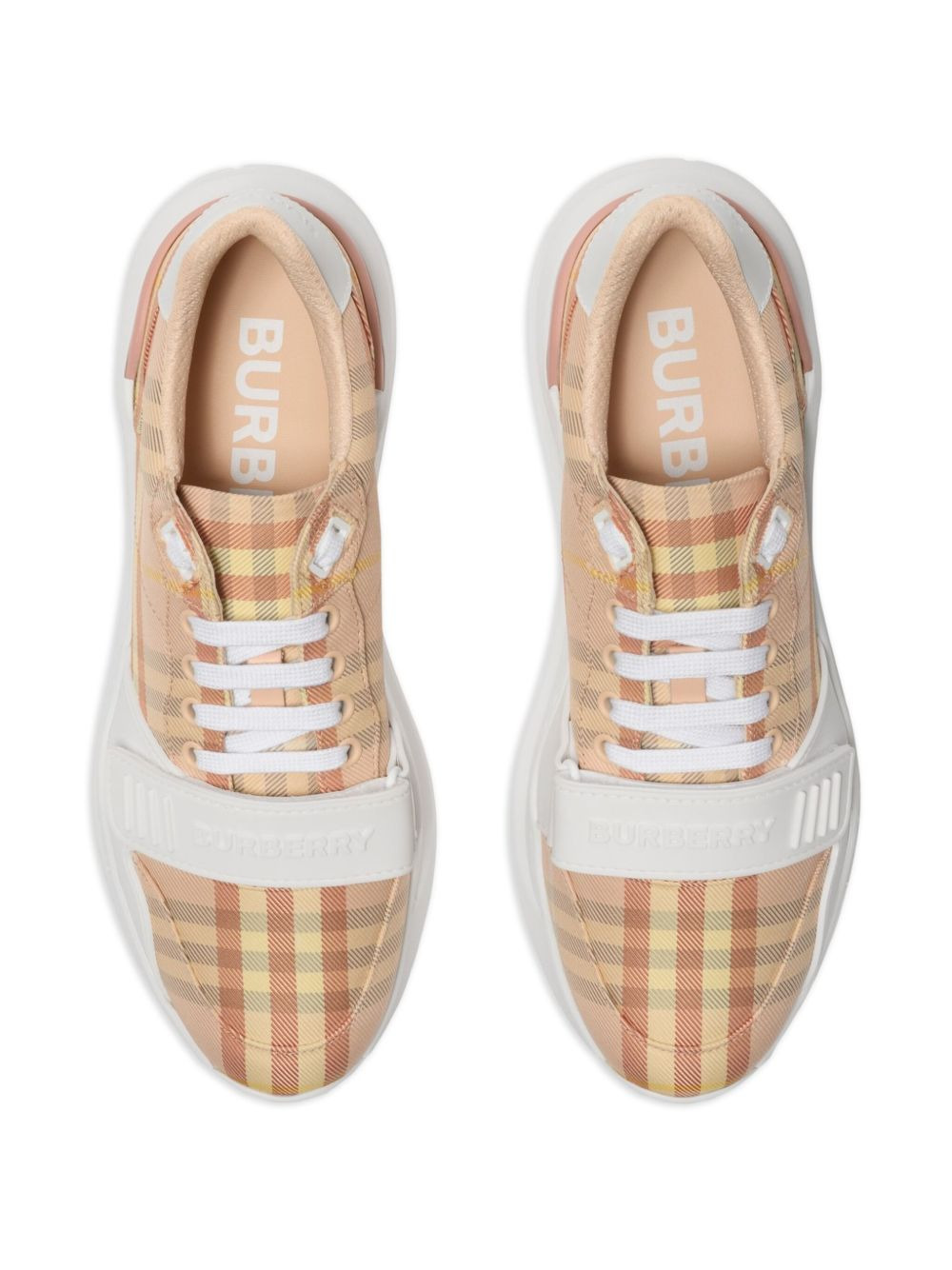 burberry-check sneakers - 4