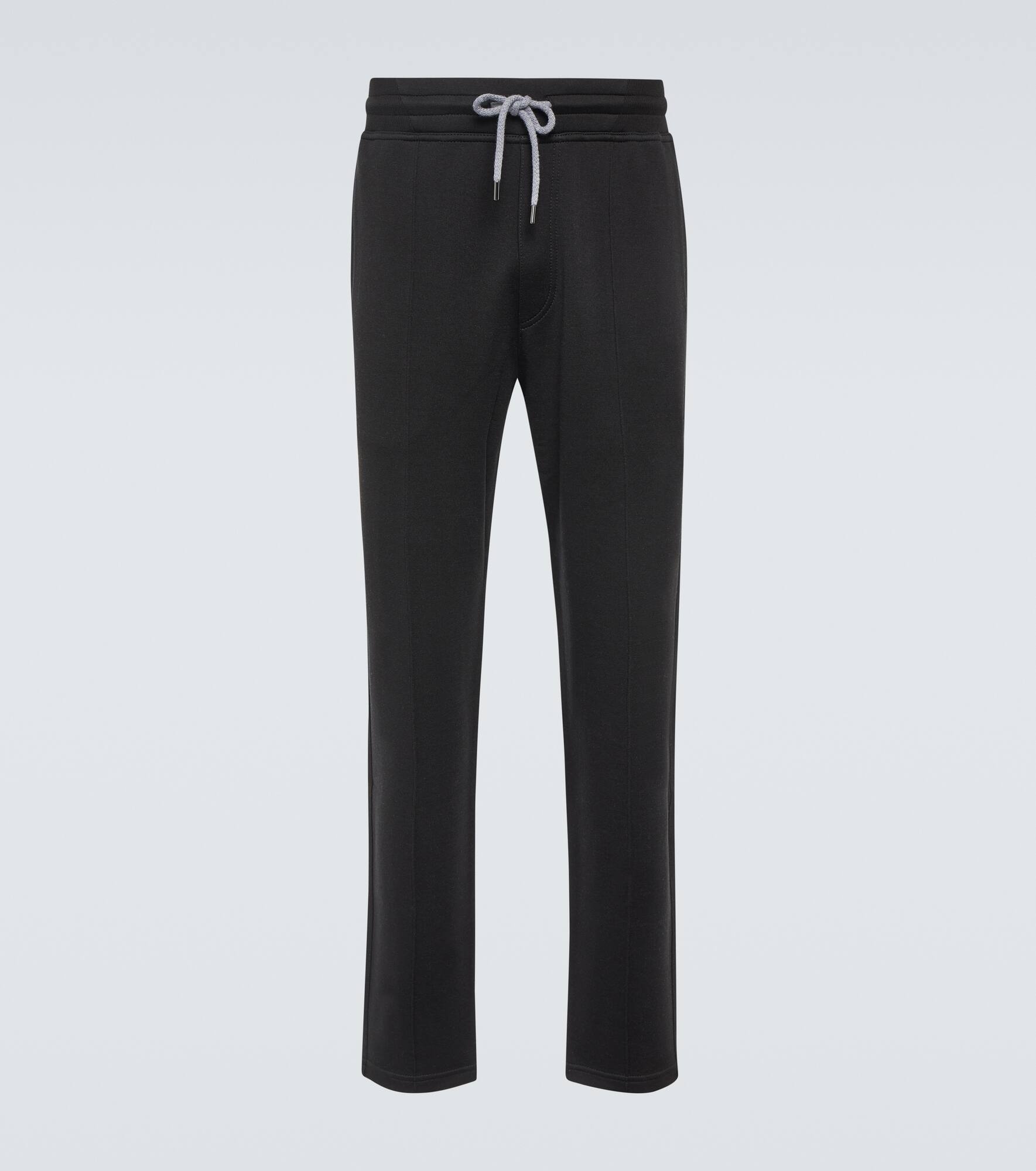 Cotton-blend sweatpants - 1