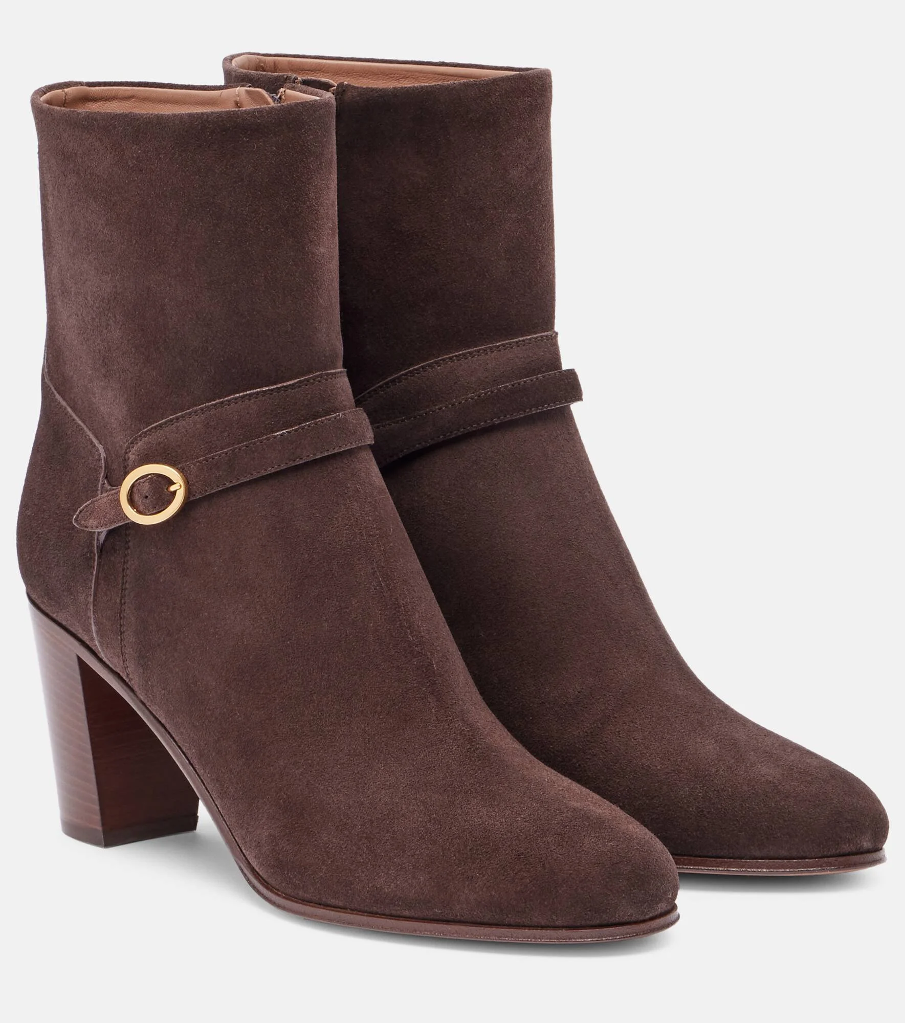 Pattie 75 suede ankle boots - 1