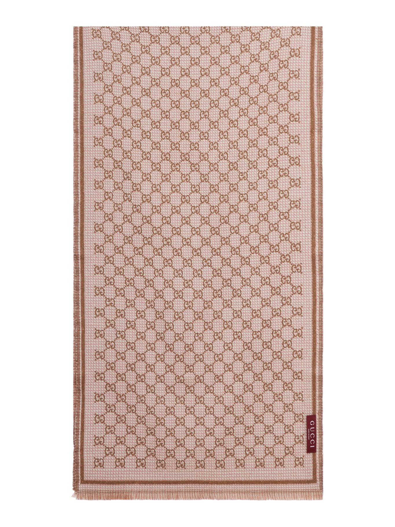 DOUBLE SIDE "GG" WOOL SCARF - 2